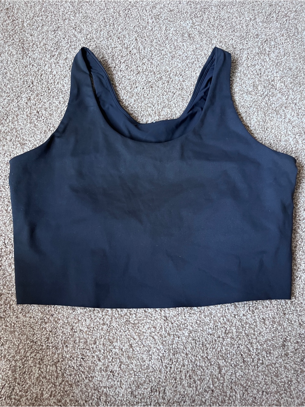 Outdoor Voices Black Compression Sports Bra
